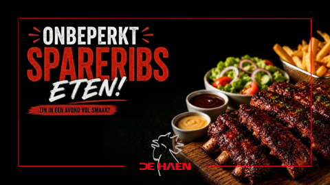 Onbeperkt spareribs eten – 29 mei